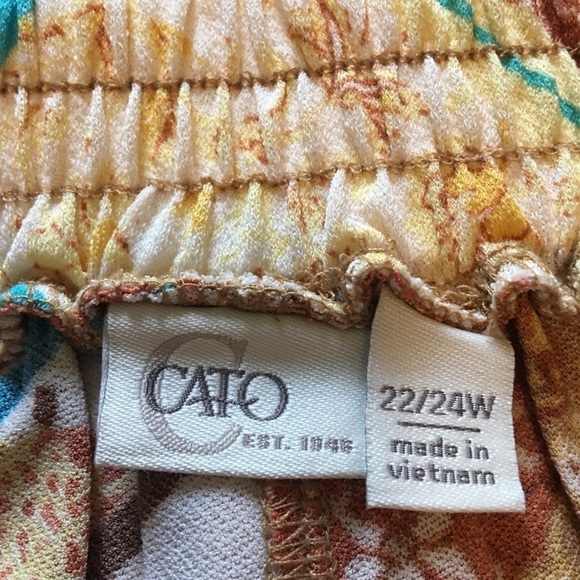 Cato pull on maxi skirt sz 22/24. Beautiful fall colors, elastic waist, pockets. - Picture 2 of 8